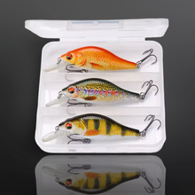 Load image into Gallery viewer, 7cm 11g Floating Minnow Fishing Lure Set of 3 Wobblers for Pike. Perch Chub! (set2) - FiSH i UK