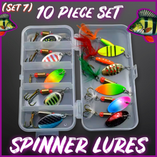 Load image into Gallery viewer, Spinner Lure Set.10 Spinners (Set 7)