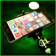 Load image into Gallery viewer, Phone Holder With Remote And Clip On Led Light - Self Take Kit- Full kit Self Take Station.