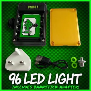 Rechargeable 96 LED Light Inc Bankstick Adapter. - FiSH i UK