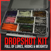 Load image into Gallery viewer, Dropshot Lure Fishing Set-Fully Loaded Dropshot Kit-Predator Fishing-Finesse.