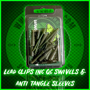 Multi Lead Clips includes Qc Swivels and Anti Tangle Sleeves - FiSH i UK