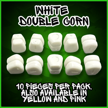 Load image into Gallery viewer, Buoyant Double Corn in White Colour-Double Sweetcorn Fake Bait Artificial Corn For Carp Fishing -10 Per Pack.