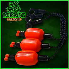 Load image into Gallery viewer, 3x Bobbins Bite Indicators In Fluoro Orange -Version 3-V3 (ORANGE)