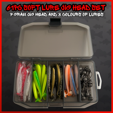 Load image into Gallery viewer, Lure fishing Texas Rig Kit-Fishing gift set-76 Piece Set-Soft artificial Lures for Jig and Texas Rig Fishing.