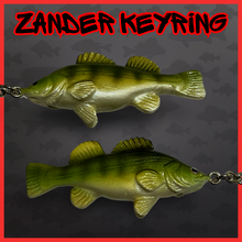 Load image into Gallery viewer, Zander Keyring. Predator Fishing Keyring. ⭐️⭐️ NEW COLOUR ⭐️⭐️