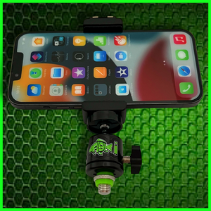 Phone Holder with Cold Shoe Mount. (Clip Version 2)