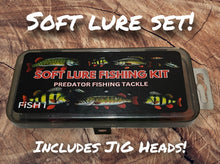 Load image into Gallery viewer, Jig Head Lure set. Ripple paddle tail soft lures for jigging.35pc.