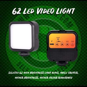 62 LED Self Take Video Light For Night Fishing Carp Fishing Photography.