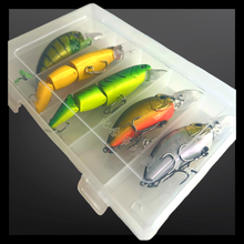 Load image into Gallery viewer, Fishing Lure set. Lure fishing kit. 5  Lures per set in plastic storage.