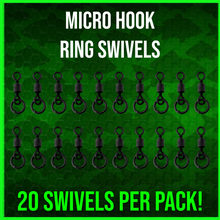 Load image into Gallery viewer, Micro Hook Ring Swivels-20 per pack!