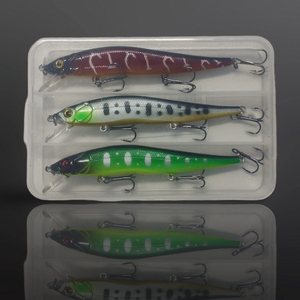 Jerkbait Lure Set in storage box.3 x 13g Sinking Minnow Style fishing lures (Set3) - FiSH i UK