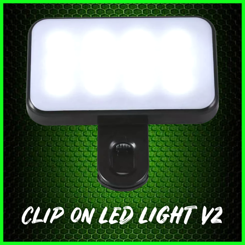 Clip on Self Take Video Light. Rechargeable. (Version 2)