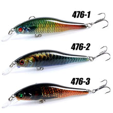 Load image into Gallery viewer, Jerkbait Fishing Lures Set.3 Lures in storage box. 13g Sinking Minnow style lures  (Set2) - FiSH i UK