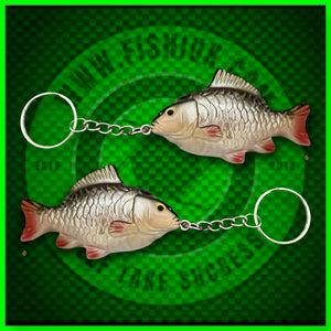 Common Carp Keyring.(Silver Version) - FiSH i UK