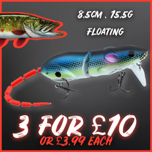 Load image into Gallery viewer, 85mm Rat/Mouse Lure Floating 15.5g.Various Colours Available! Surface Pike Fishing!