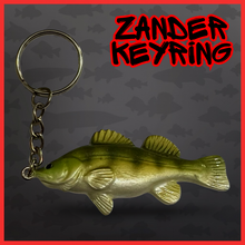 Load image into Gallery viewer, Zander Keyring. Predator Fishing Keyring. ⭐️⭐️ NEW COLOUR ⭐️⭐️