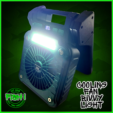 Load image into Gallery viewer, Solar Rechargeable Fan &amp; LED Lantern – 10000mAh Power Bank
