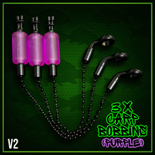 Load image into Gallery viewer, 3 x Bobbins Bite Indicators In PURPLE Colour -Version 2-(New for 2026) V2