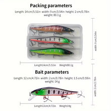 Load image into Gallery viewer, Jerkbait Lure Set in storage box.3 x 13g Sinking Minnow Style fishing lures (Set3) - FiSH i UK