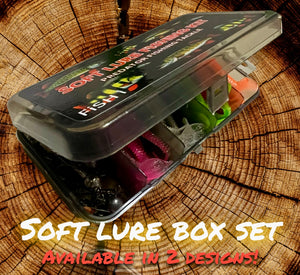Jig Head Lure set. Ripple paddle tail soft lures for jigging.35pc.