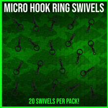Load image into Gallery viewer, Micro Hook Ring Swivels-20 per pack!