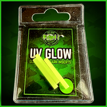 Load image into Gallery viewer, UV Glow Bobbin Inserts 3mm x 25mm Green | Rechargeable Glow Inserts for Carp Fishing Bobbins