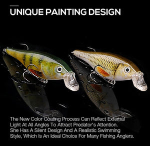 7cm 11g Floating Minnow Fishing Lure Set of 3 Wobblers for Pike. Perch Chub! (set1) - FiSH i UK