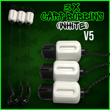 Load image into Gallery viewer, 3 x White Drop Off Bite Indicators-Carp Bobbins.V5