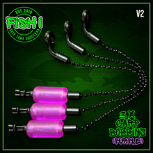 Load image into Gallery viewer, 3 x Bobbins Bite Indicators In PURPLE Colour -Version 2-(New for 2026) V2