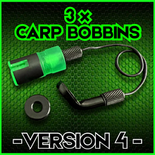 Load image into Gallery viewer, 3 x Bobbins Bite Indicators In Fluoro Green -Version 4-(New for 2025)