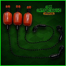 Load image into Gallery viewer, 3x Bobbins Bite Indicators In Fluoro Orange -Version 3-V3 (ORANGE)