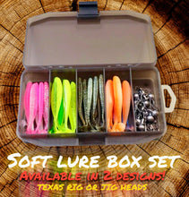 Load image into Gallery viewer, Close-Up of Soft Artificial Fishing Lures – Realistic Worms, Grubs, and Minnows for Bass and Trout Fishing