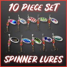 Load image into Gallery viewer, Spinner Lures Set.10 Spinners (Set 3)