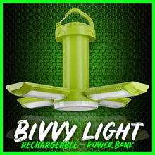 Load image into Gallery viewer, Rechargeable Bivvy Quad Light with power bank option
