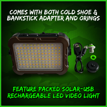 Load image into Gallery viewer, 108 SMD-LED Self-Take &amp; Bivvy Light USB-C Solar Rechargeable Carp Fishing