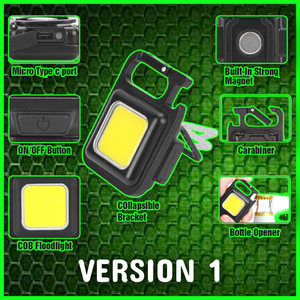 Compact Carabiner Handy COB LED Lights - 3 Models Available- **LIMITED STOCKS**