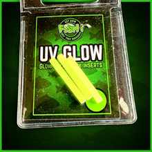 Load image into Gallery viewer, UV Glow Bobbin Inserts 3mm x 25mm Green | Rechargeable Glow Inserts for Carp Fishing Bobbins