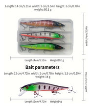 Load image into Gallery viewer, Jerkbait Lure Set in storage box.3 x 13g Sinking Minnow Style fishing lures (Set3) - FiSH i UK