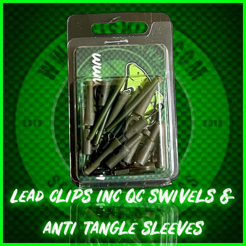 Multi Lead Clips includes Qc Swivels and Anti Tangle Sleeves - FiSH i UK