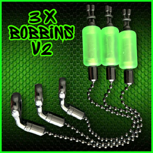 Load image into Gallery viewer, 3 x Bobbins Bite Indicators In Fluoro Green -Version 2-(New for 2025)