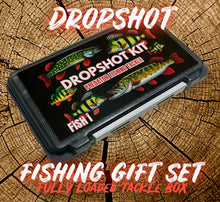 Load image into Gallery viewer, Lure Fishing Finesse Dropshot fishing tackle box packed with lures, perfect for perch, pike, and chub fishing. Great gift for lure fishing enthusiasts.