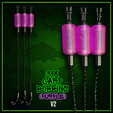 Load image into Gallery viewer, 3 x Bobbins Bite Indicators In PURPLE Colour -Version 2-(New for 2026) V2