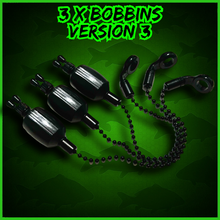 Load image into Gallery viewer, 3x Bobbins Bite Indicators In Black-Version 3-(BLACK)-V3