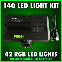 Load image into Gallery viewer, 140 LED RGB SELF TAKE VIDEO LIGHT INC BANKSTICK ADAPTER.
