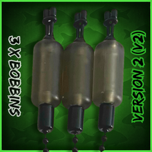 Load image into Gallery viewer, 3 x Bobbins Bite Indicators In TRANSLUCENT BLACK Colour -Version 2-(New for 2026) V2