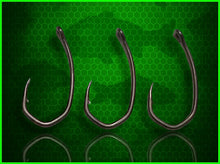 Load image into Gallery viewer, Hex Curves Carp Hooks-(Claw longshank)-Micro Barbed-Size 4 to 8.⭐️NEW FOR 2026⭐️