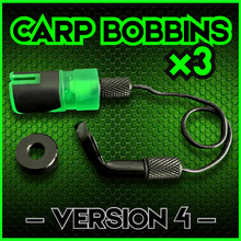 Load image into Gallery viewer, 3 x Bobbins Bite Indicators In Fluoro Green -Version 4-(New for 2025)