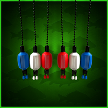 Load image into Gallery viewer, 3x Bobbins Bite Indicators In Black-Version 3-(RED/WHITE/BLUE)
