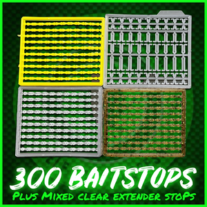 Bait stops. 300 Bait Stops & Extender Mixed Stops